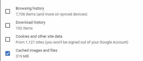 Clear cache on your Google Chrome or Firefox browser