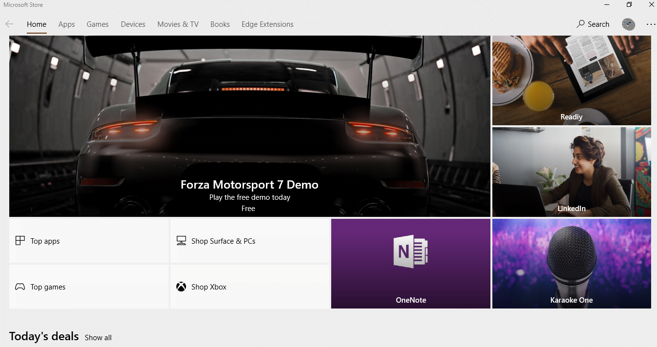 Microsoft Store is a great place for shopping.