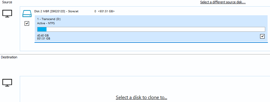 clone a hard drive on Windows