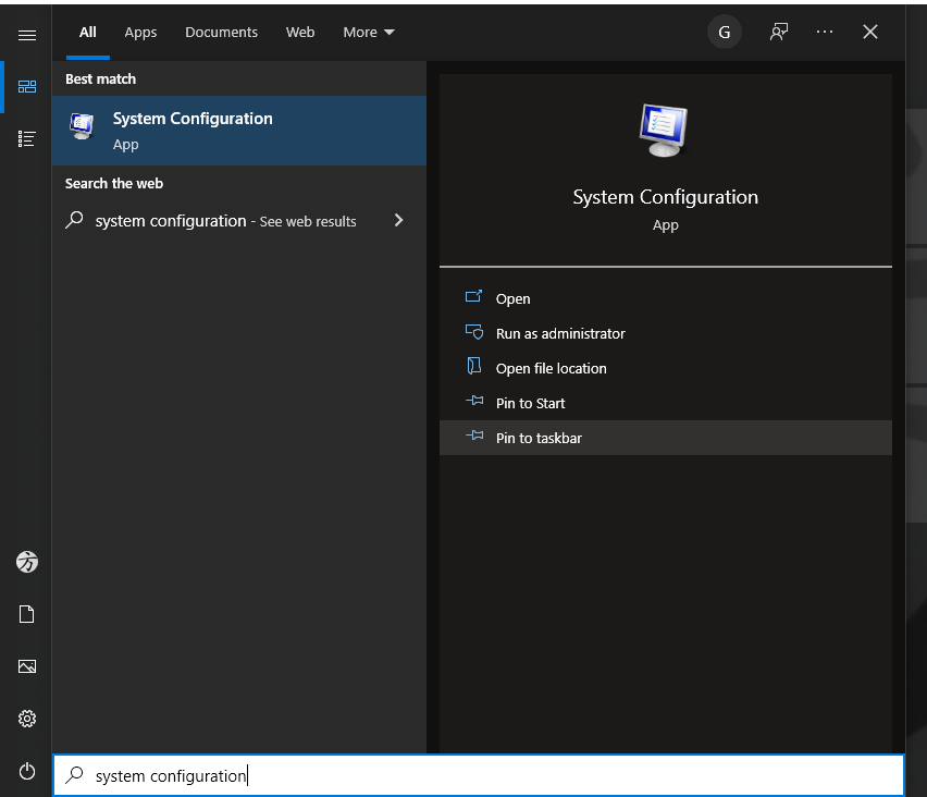 Launch the Search prompt